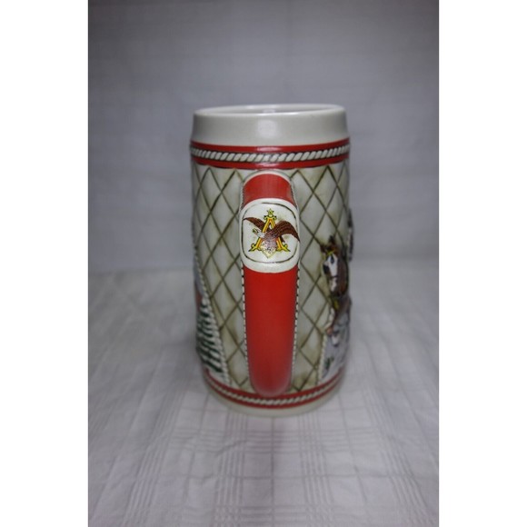 Budweiser 1985 Collectible Holiday Stein Clydesdale A Series Limited Edition - Picture 5 of 11